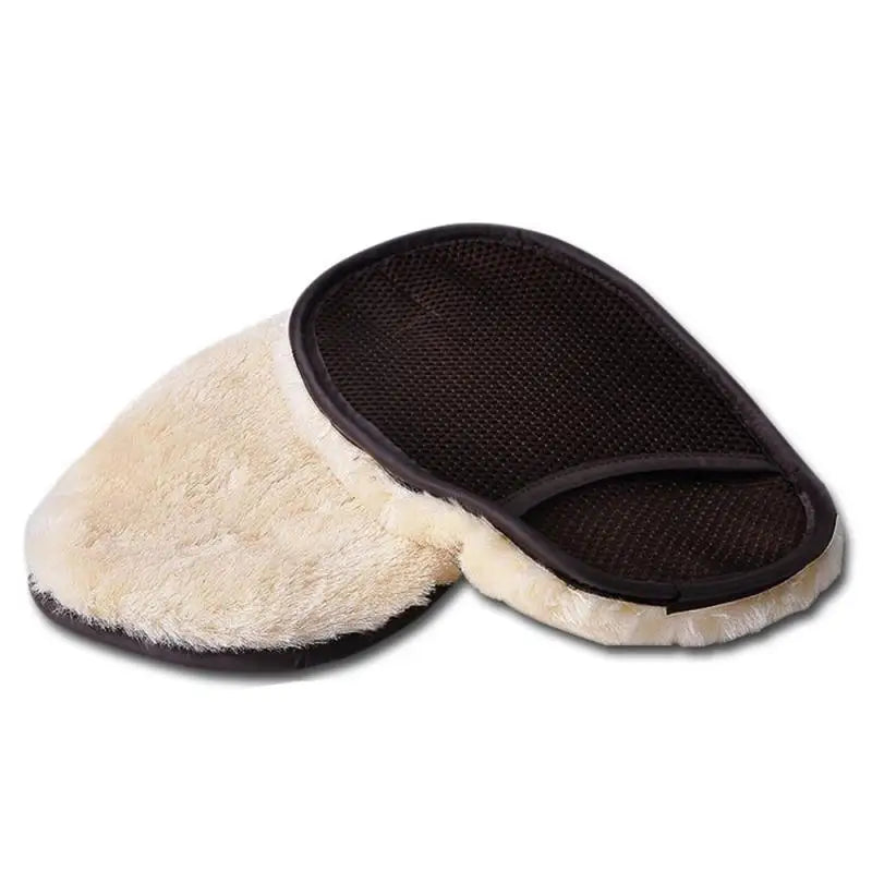 1pcs Car Washing Imitation Wool Gloves Thickened Plush Car Wiping Gloves Waxing Polishing Car Cleaning Products  cleaning cloth